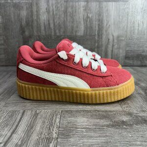 Puma Fenty Creeper Phatty Kids size 2.5c Corduroy Red White Gum Casual Shoes
